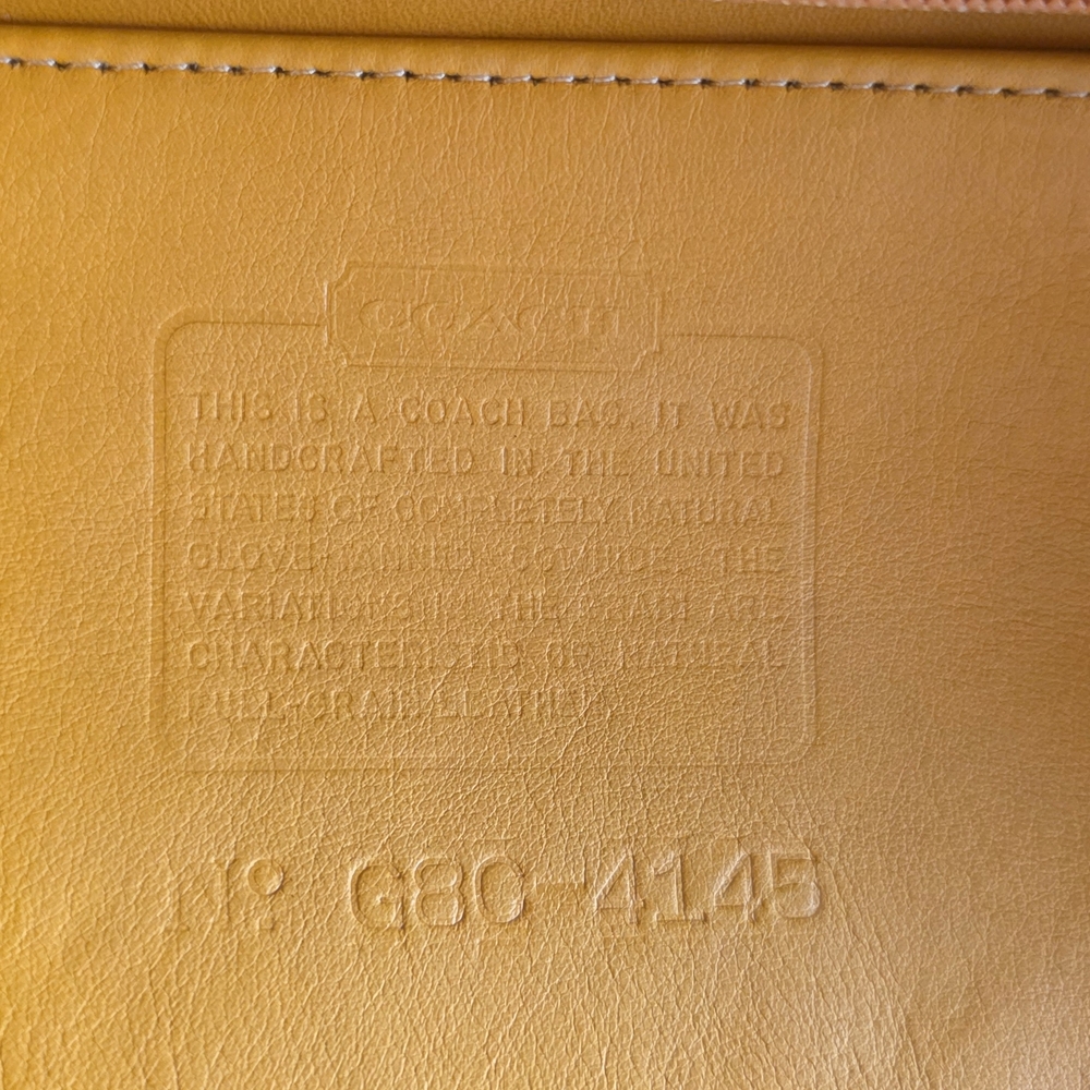 Coach Vintage Soho Mini Hobo Mustard 4145 - Picture 3 of 9